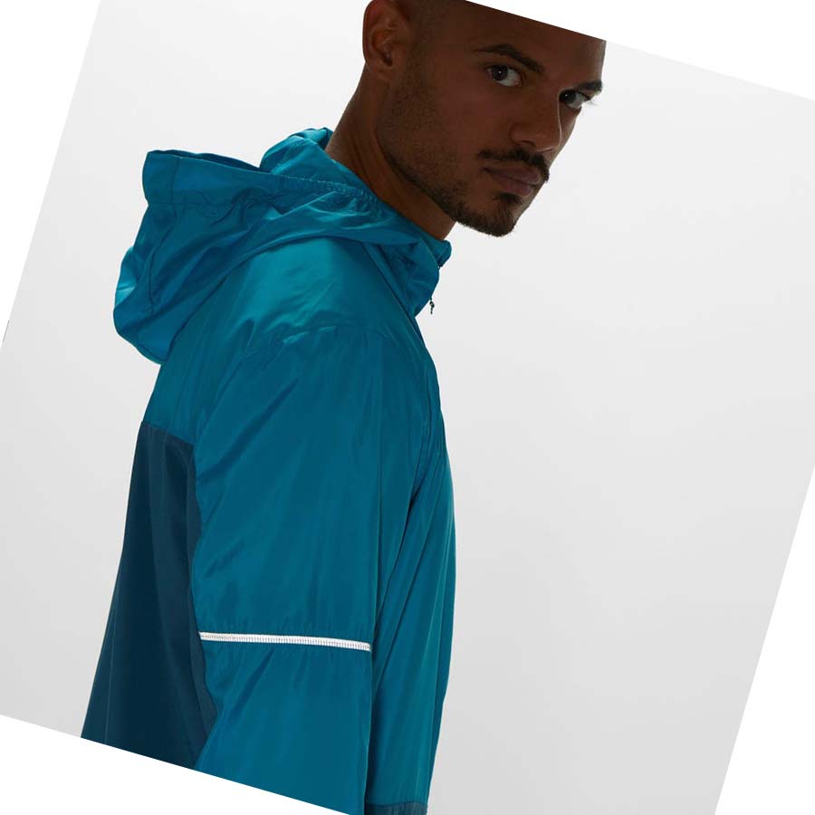 Salomon AGILE WIND WINDBREAKERS Kabát Férfi Kék | HU 2359KOR